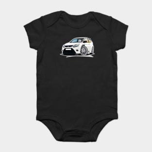 Ford Focus (Mk2) RS White Baby Bodysuit